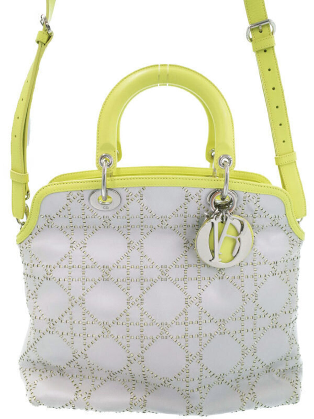Christian Dior Granville Quilted Handbag Black